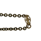 Pink Interlude - Art Deco Brass & Pink Foiled Paste Ornate Necklace (ADN077)