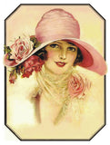 In The Pink - Art Deco 14K White, Yellow & Rose Gold Pink Sapphire & Natural Pearl Filigree Ring (ADR264)