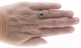 Ruby Rapture - Vintage 14K White Gold Ruby & Diamond Bespoke Ring (VR725)