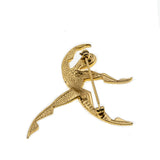 The Dancer - Vintage Marcel Boucher Gold Plated 'Cubist Ballet Dancer 'Brooch (VBR183)