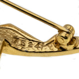 The Dancer - Vintage Marcel Boucher Gold Plated 'Cubist Ballet Dancer 'Brooch (VBR183)