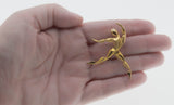 The Dancer - Vintage Marcel Boucher Gold Plated 'Cubist Ballet Dancer 'Brooch (VBR183)