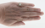 Sea & Earth - Vintage 9K Gold Cultured Pearl & Diamond Cluster Ring (VR747)