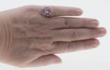 Forget Me Knot - Art Deco Signed A & S 'Arnold & Steere' 14K Gold Pink Sapphire Filigree Ring (ADR223)