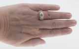 Girl With The Pearl Ring - Estate Renaissance Revival Sterling Silver Mabe pearl Ring (ER262)