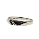 On This Day - Estate 10K White Gold Diamond Gents Wedding Band (ER273)