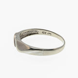 On This Day - Estate 10K White Gold Diamond Gents Wedding Band (ER273)