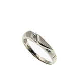 On This Day - Estate 10K White Gold Diamond Gents Wedding Band (ER273)