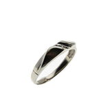 On This Day - Estate 10K White Gold Diamond Gents Wedding Band (ER273)