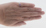 Eye Candy - Vintage Platinum Natural Pink Sapphire & Diamond Ring (VR691)