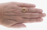 Neoclassical Adornment - Vintage Bespoke 14K Gold Pink Sapphire & Diamond Ring  (VR694)