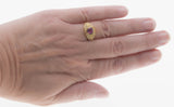 Neoclassical Adornment - Vintage Bespoke 14K Gold Pink Sapphire & Diamond Ring  (VR694)