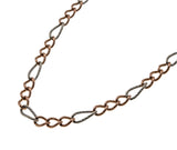 Shimmer On - Estate Italian 10K Rose Gold & White gold Diamond Cut Figaro Chain (EN020)