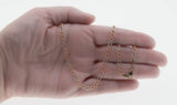 Shimmer On - Estate Italian 10K Rose Gold & White gold Diamond Cut Figaro Chain (EN020)