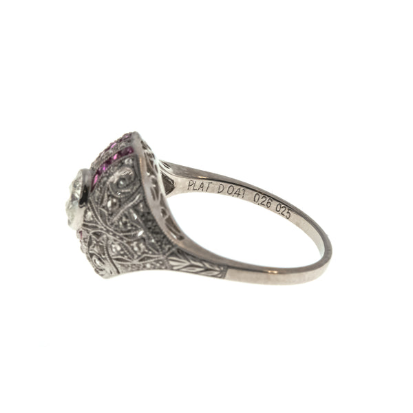 Filigree hot sale ruby ring