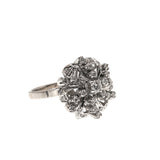Whirlwind - Art Deco Palladium Diamond Cluster Cocktail Ring (ADR184)