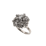 Whirlwind - Art Deco Palladium Diamond Cluster Cocktail Ring (ADR184)