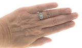 Jewel Of Colour - Estate Sterling Silver Opal Ornate Ring  (ER114)