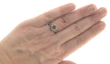 Candlelight - Estate Sterling Silver Natural Citrine Filigree Ring  (ER079)