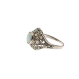 Kaleidoscope Of Color - Estate Sterling Silver Opal Ring  (ER112)