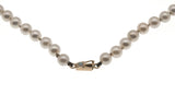 Pearls At The End Of A Rainbow - Vintage 14K Saltwater Japanese Akoya Cultured Pearl & Opal Necklace (VN192)