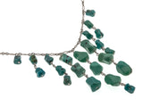 Blue Lagoon Waterfall - Vintage Sterling Silver Turquoise Necklace