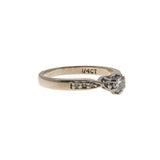 It Is Yours - Vintage 18K Diamond Solitaire Ring
