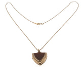Jewelled Shield - Victorian 9K Carnelian Engraved Locket (VICP054)