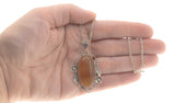 Arabesques -Art Deco Sterling Silver Agate Pendant (ADP002)