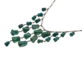 Blue Lagoon Waterfall - Vintage Sterling Silver Turquoise Necklace