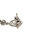 Mystical Jewels - Estate Edwardian Revival 18K White Gold Natural Opal & Diamond Chandelier Earrings  (EE086)