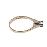 Everlasting Promise - Vintage 18K Diamond Solitaire Cathedral Ring (VR296)