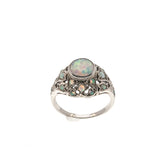 Kaleidoscope Of Color - Estate Sterling Silver Opal Ring  (ER112)
