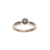 It Is Yours - Vintage 18K Diamond Solitaire Ring