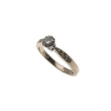 It Is Yours - Vintage 18K Diamond Solitaire Ring