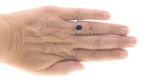 Red Red Wine - Estate Sterling Silver Natural Garnet Filigree Ring  (ER109)