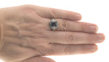 Fantastic Seas - Estate Sterling Silver London Blue Topaz Filigree Ring (ER078)