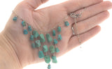 Blue Lagoon Waterfall - Vintage Sterling Silver Turquoise Necklace