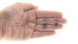 Deep Reverie - Estate Sterling Silver Amethyst Filigree Earrings (EE139)