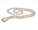 Pearls At The End Of A Rainbow - Vintage 14K Saltwater Japanese Akoya Cultured Pearl & Opal Necklace (VN192)