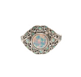 Kaleidoscope Of Color - Estate Sterling Silver Opal Ring  (ER112)
