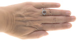 Pool Of Light - Estate Sterling Silver Blue Topaz Cabochon Ring  (ER130)