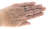 Blue Royale - Vintage Retro Platinum Ceylon Blue Sapphire & Diamond Ring (VR612)
