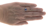 Galaxy - Vintage Platinum Black Opal & Asscher Cut Diamond (VR611)
