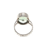 Dew Drop - Vintage Sterling Silver Green Amethyst Ring (VR648)