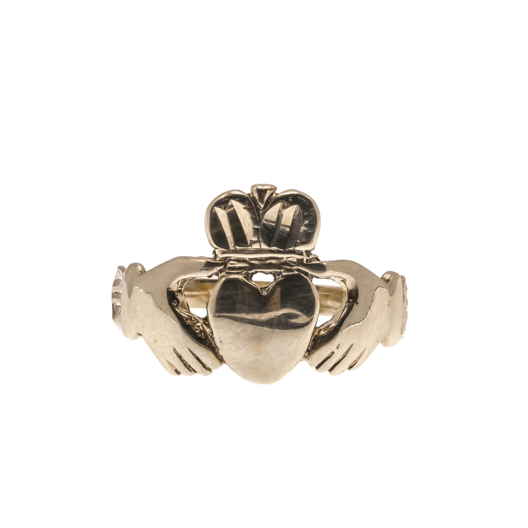 A Ghrá - Vintage 10K Gold Claddagh Ring (VR568)