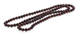 Aubergine Treasure - Vintage Genuine Cultured Pearl Jewelled Tone Pearl Necklace  (VN081)