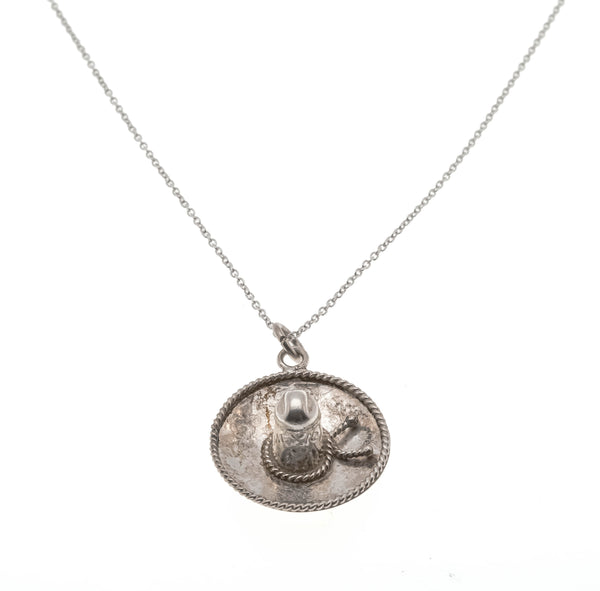 アクセサリー Mexican Sombrero Hat Pendant Vintage Sterling Silver Mexican Sombrero Hat Mexico Eagle