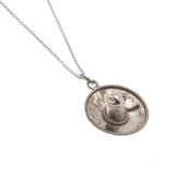 Olé  -  Vintage Sterling Silver Sombrero Hat Pendant & Chain (VP097)