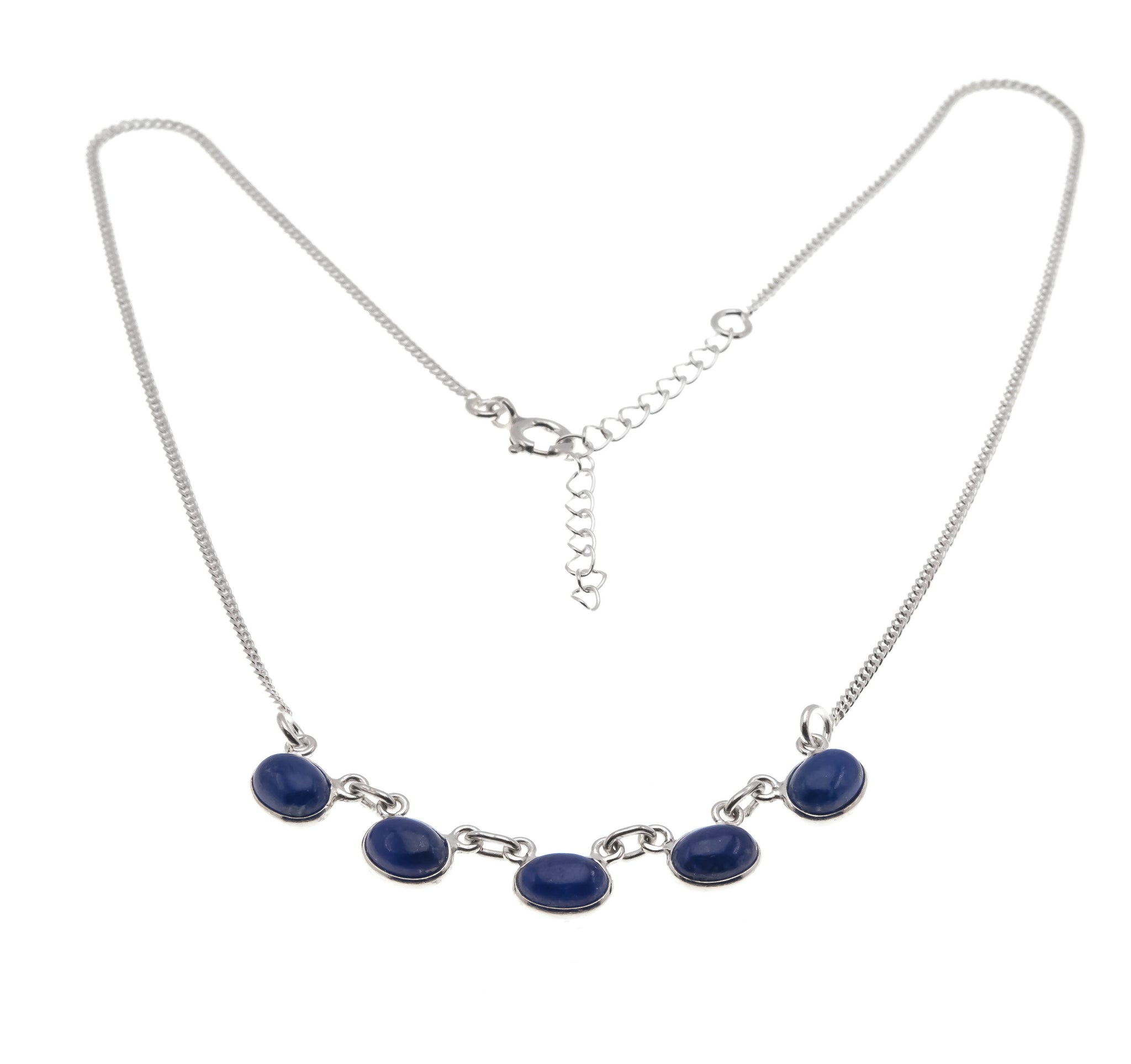 Blue Moon - Vintage Sterling Silver Lapis Lazuli Necklace (VN124)